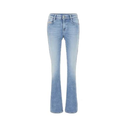 Logo Patch Straight-Leg Slim-Cut Jeans