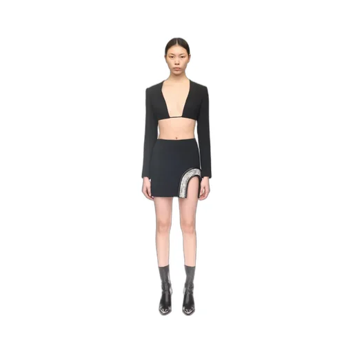 Plunging-Neck Crop Top