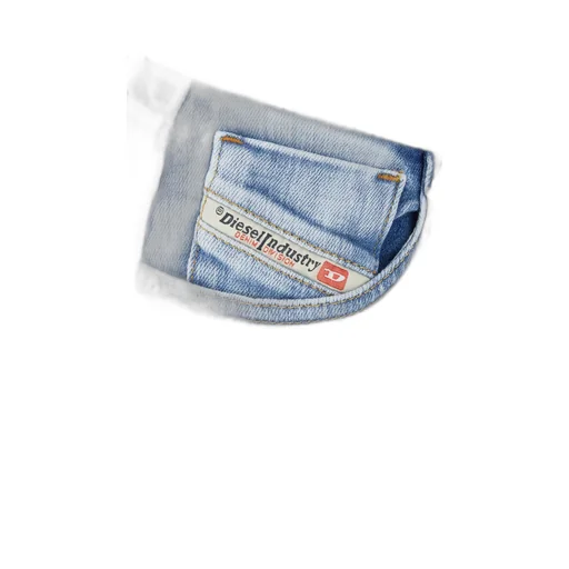 Logo Patch Straight-Leg Slim-Cut Jeans