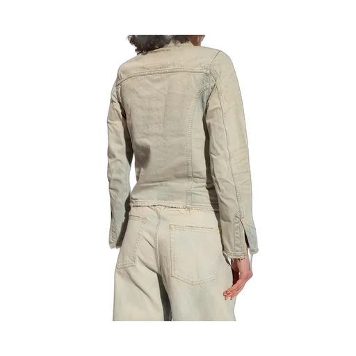 De-Bonny-S1 Frayed-Edge Denim Jacket