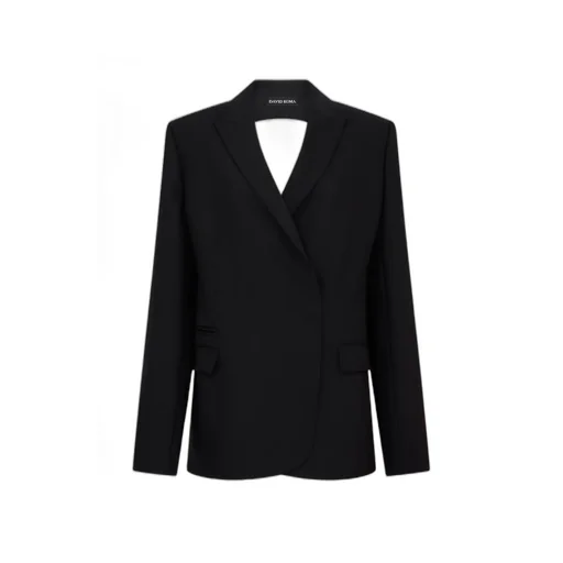Cut-Out Detail Tailored Blazer