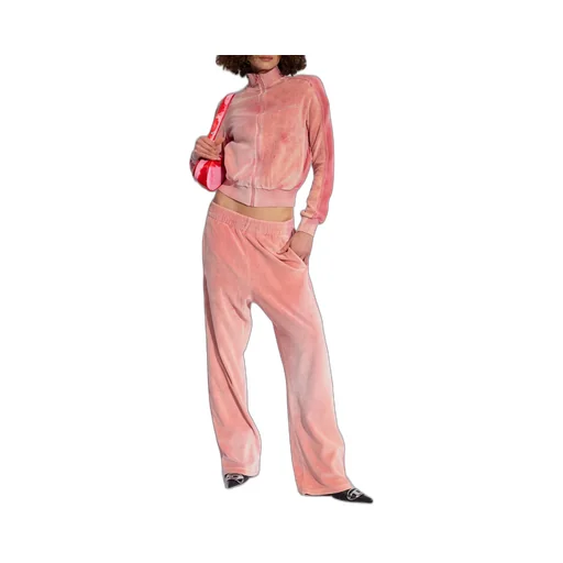 Low-Rise Velvet Trousers