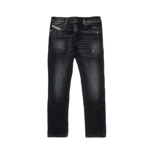 1995-J Distressed Straight-Leg Jeans