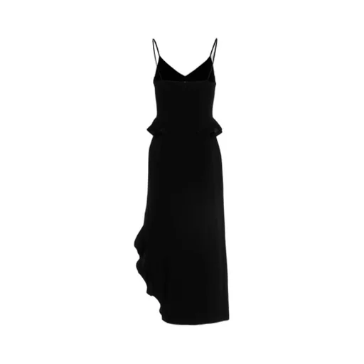 Open Leg Ruffle Accent Dress