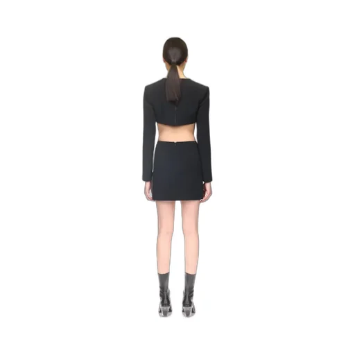 Plunging-Neck Crop Top