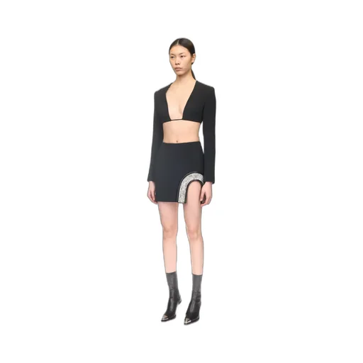 Plunging-Neck Crop Top