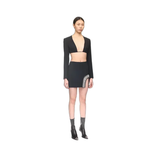 Plunging-Neck Crop Top