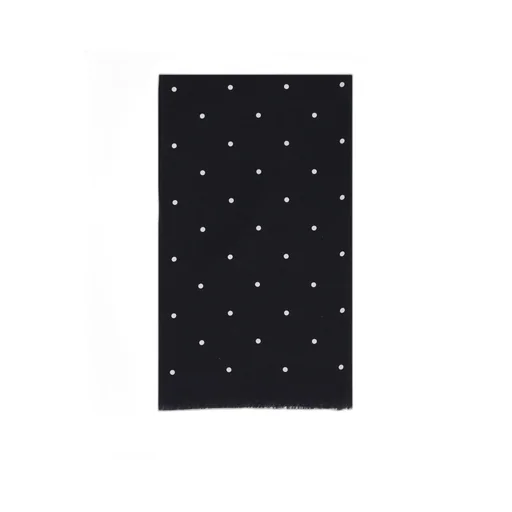 Printed Polka Dot Silk Scarf