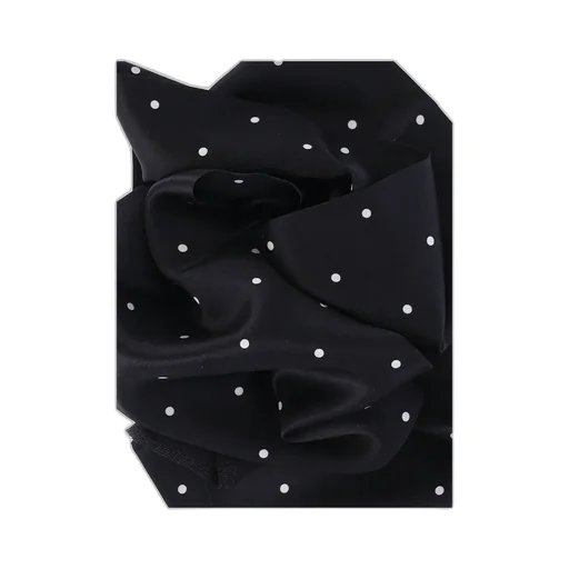 Printed Polka Dot Silk Scarf