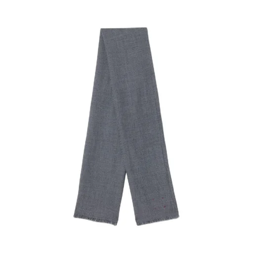 Checked Tassel Scarf