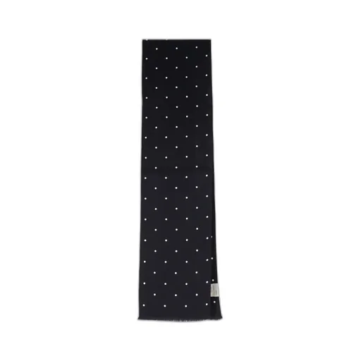 Printed Polka Dot Silk Scarf