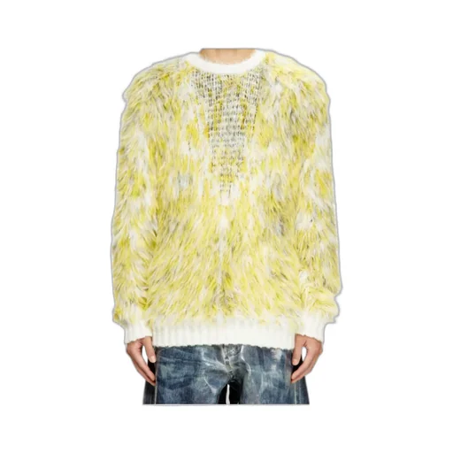 Jumper In Fluffy Jacquard Knit