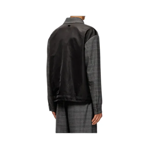 J-Ting Checked Zip-Up Shirt Jacket