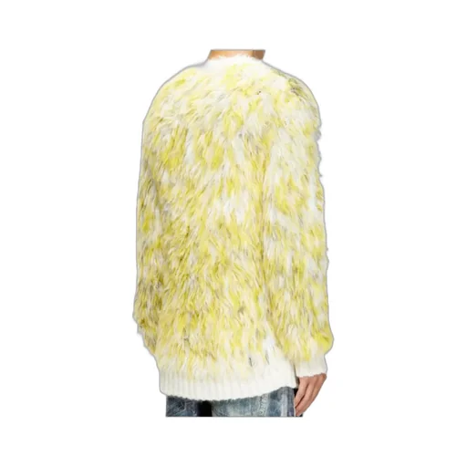 Jumper In Fluffy Jacquard Knit