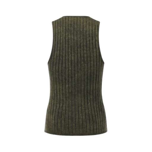 Ribbed Sleeveless Vest