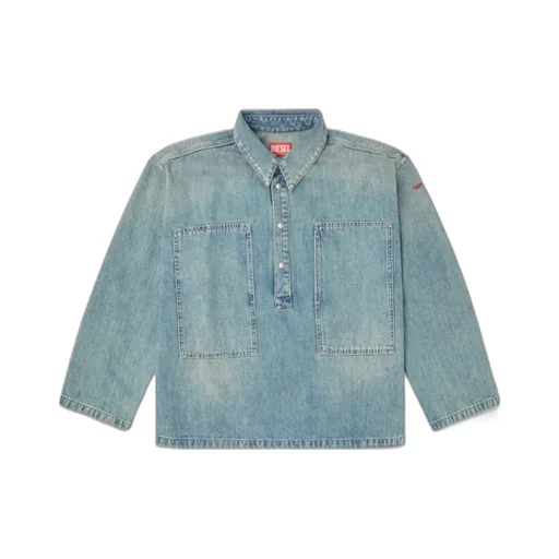 Pocket-Detail Denim Shirt