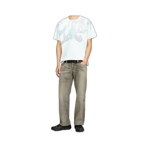 Faded-Graphic Cotton T-Shirt