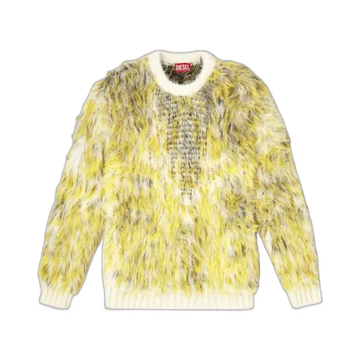 Jumper In Fluffy Jacquard Knit