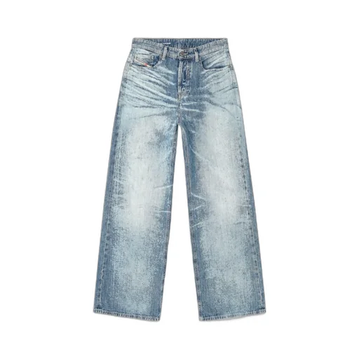 Logo Patch Wide Leg Jeans