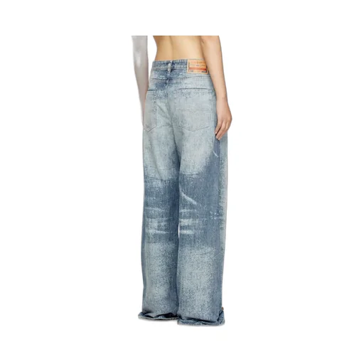 Logo Patch Wide Leg Jeans