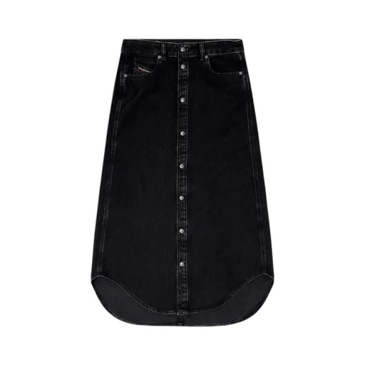 De-Ard-Long Button Midi Skirt
