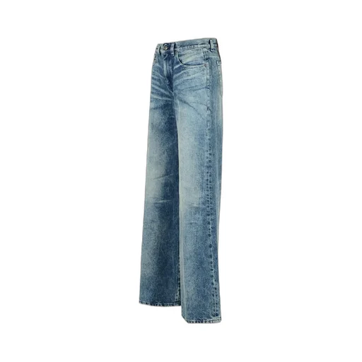 Logo Patch Wide-Leg Jeans