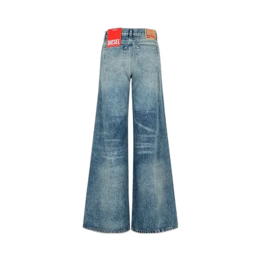 Logo Patch Wide-Leg Jeans