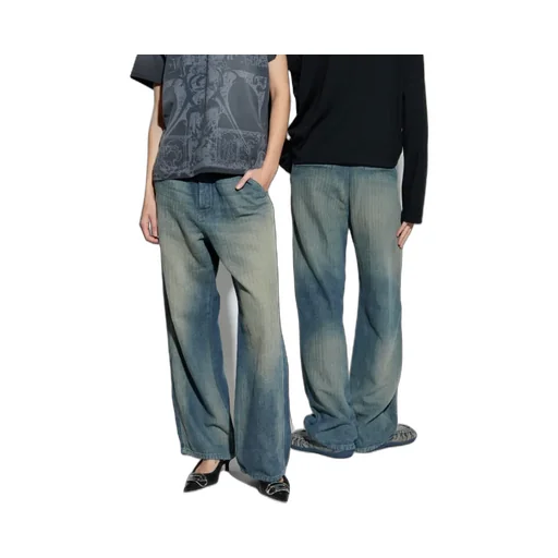 D-Phant-Chino Herringbone Faded Jeans