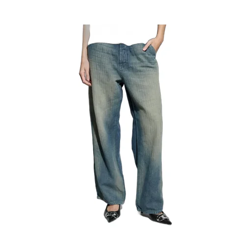 D-Phant-Chino Herringbone Faded Jeans