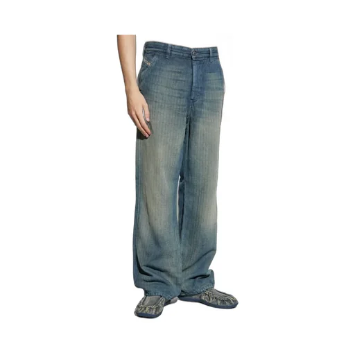 D-Phant-Chino Herringbone Faded Jeans