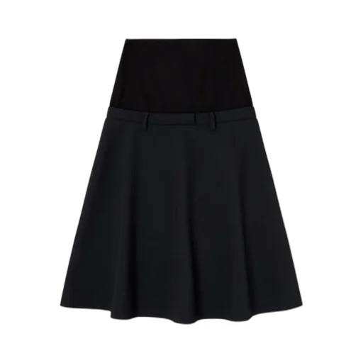 Drop-Waist Flared Skirt