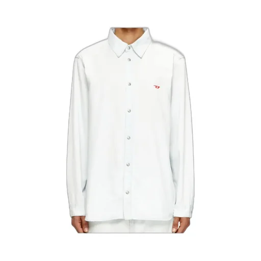 D-Simply Logo-Embroidered Cotton Shirt