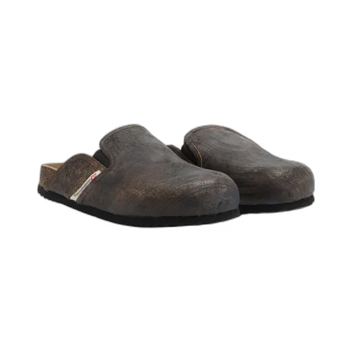 Leather Slip-On Slippers