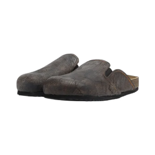 Leather Slip-On Slippers