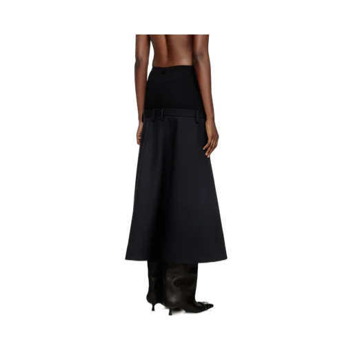 Drop-Waist Flared Skirt