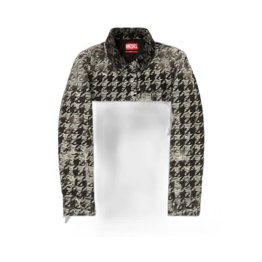 Shrug In Houndstooth-Weave Denim
