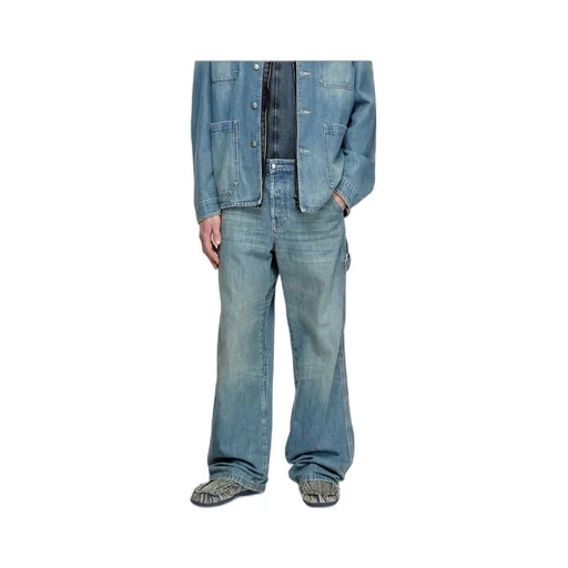 D-Shock Moc Frayed Denim Loafers