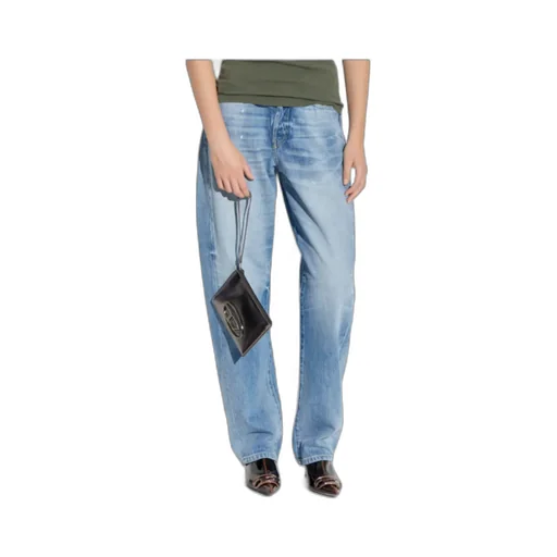 Distressed Light-Wash Jeans
