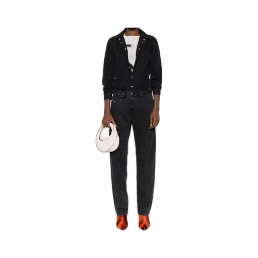 Button-Fastening Jumpsuit