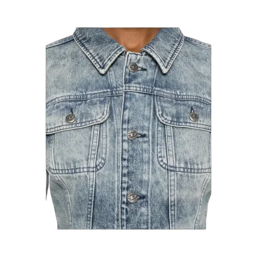 De Katerin Button-Up Denim Jacket