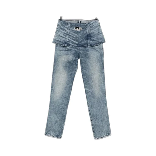 Logo Plaque Straight-Leg Jeans