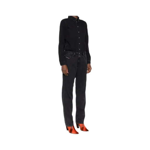 Button-Fastening Jumpsuit