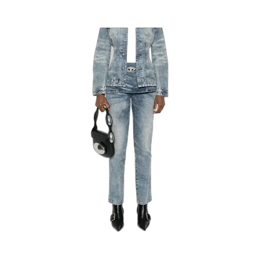 Logo Plaque Straight-Leg Jeans