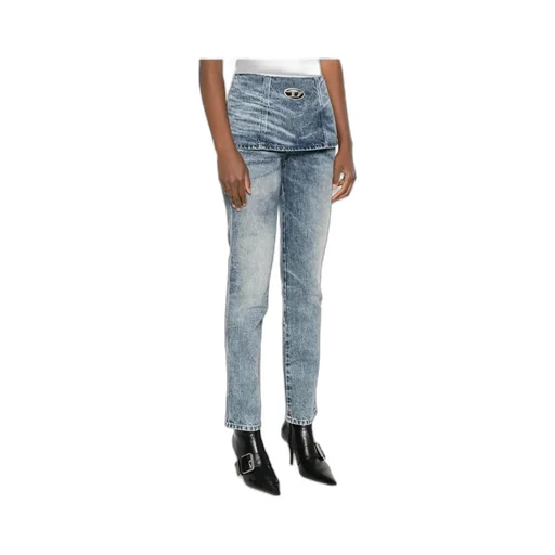 Logo Plaque Straight-Leg Jeans