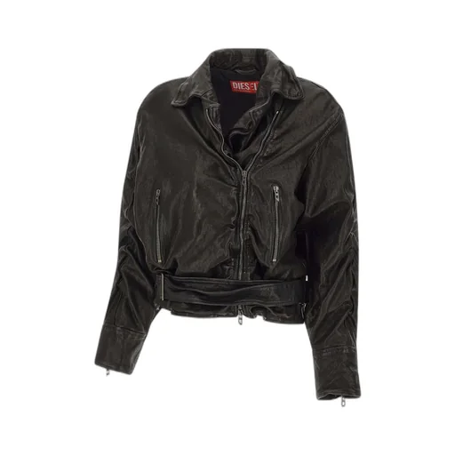 Zip-Up Belted Jacket