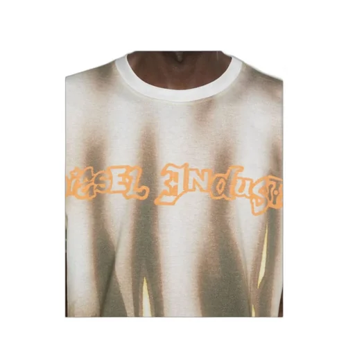 Flame-Print Graphic T-Shirt