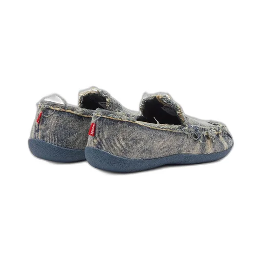 D-Shock Moc Frayed Denim Loafers