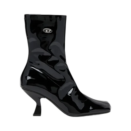 75Mm Amber Logo-Plaque Ankle Boots