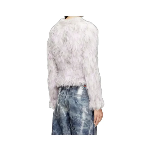 M-Annika Fluffy Jacquard-Knit Jumper