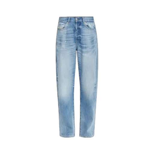 Distressed Light-Wash Jeans